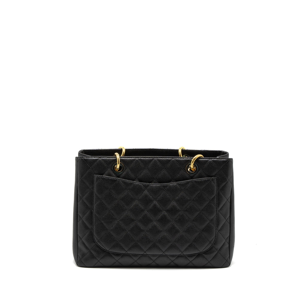 CHANEL GRAND SHOPPING TOTE/GST CAVIAR BLACK GHW