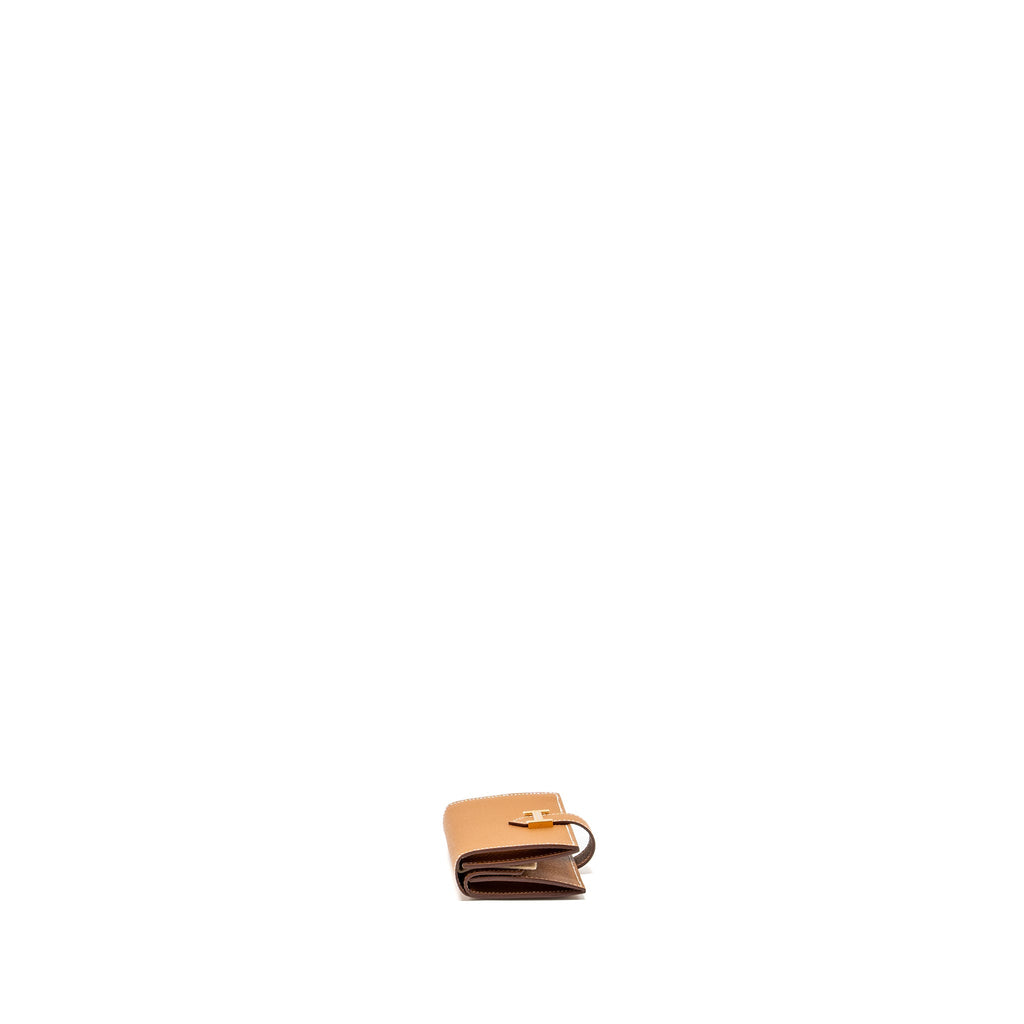 HERMES BEARN MINI WALLET EPSOM GOLD GHW