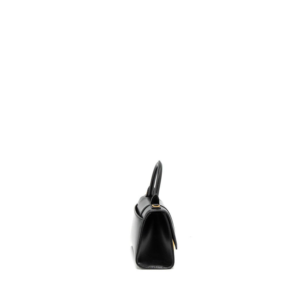 BALENCIAGA HOURGLASS XS CALFSKIN BLACK GHW