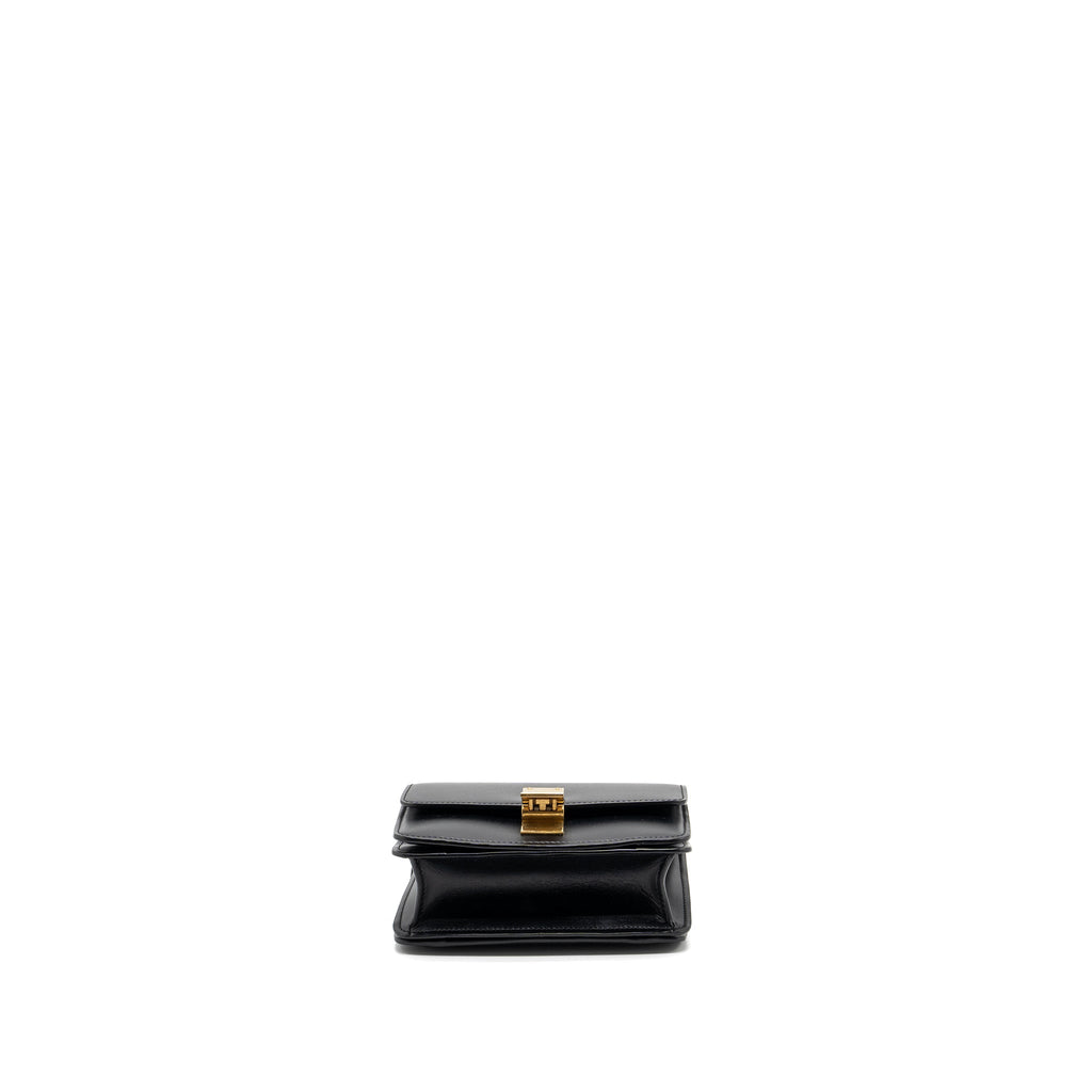 CELINE MINI CLASSIC BOX BAG CALFSKIN BLACK GHW