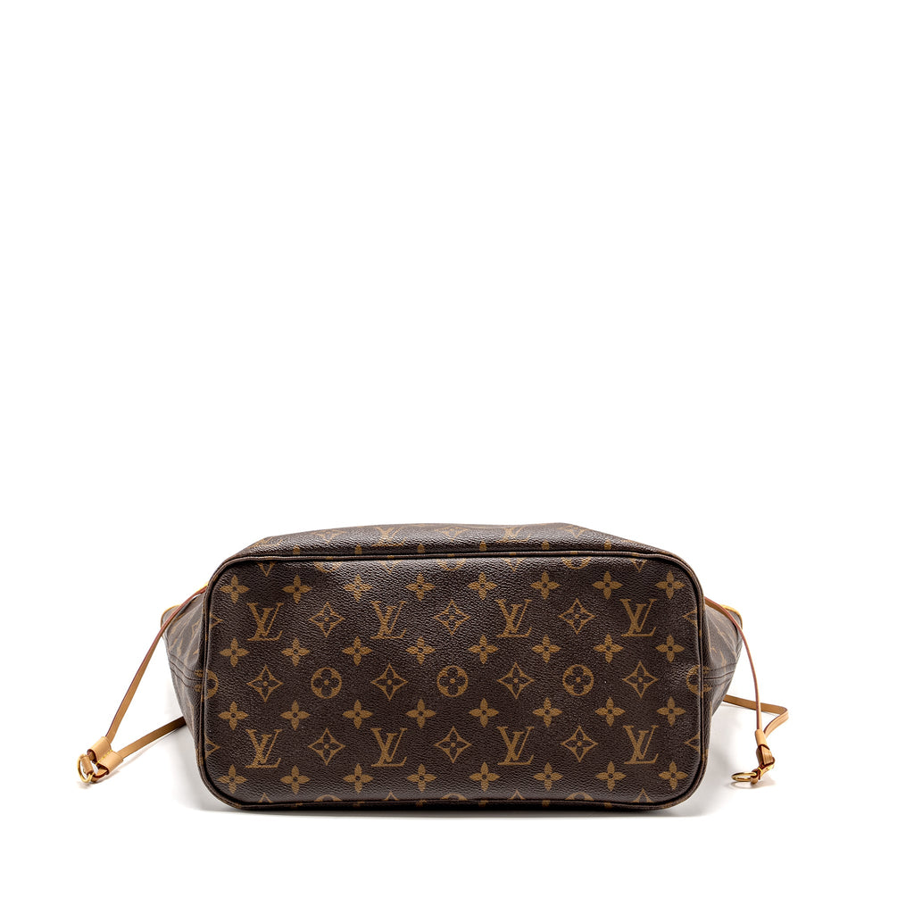 LOUIS VUITTON NEVERFULL MM MONOGRAM CANVAS GHW
