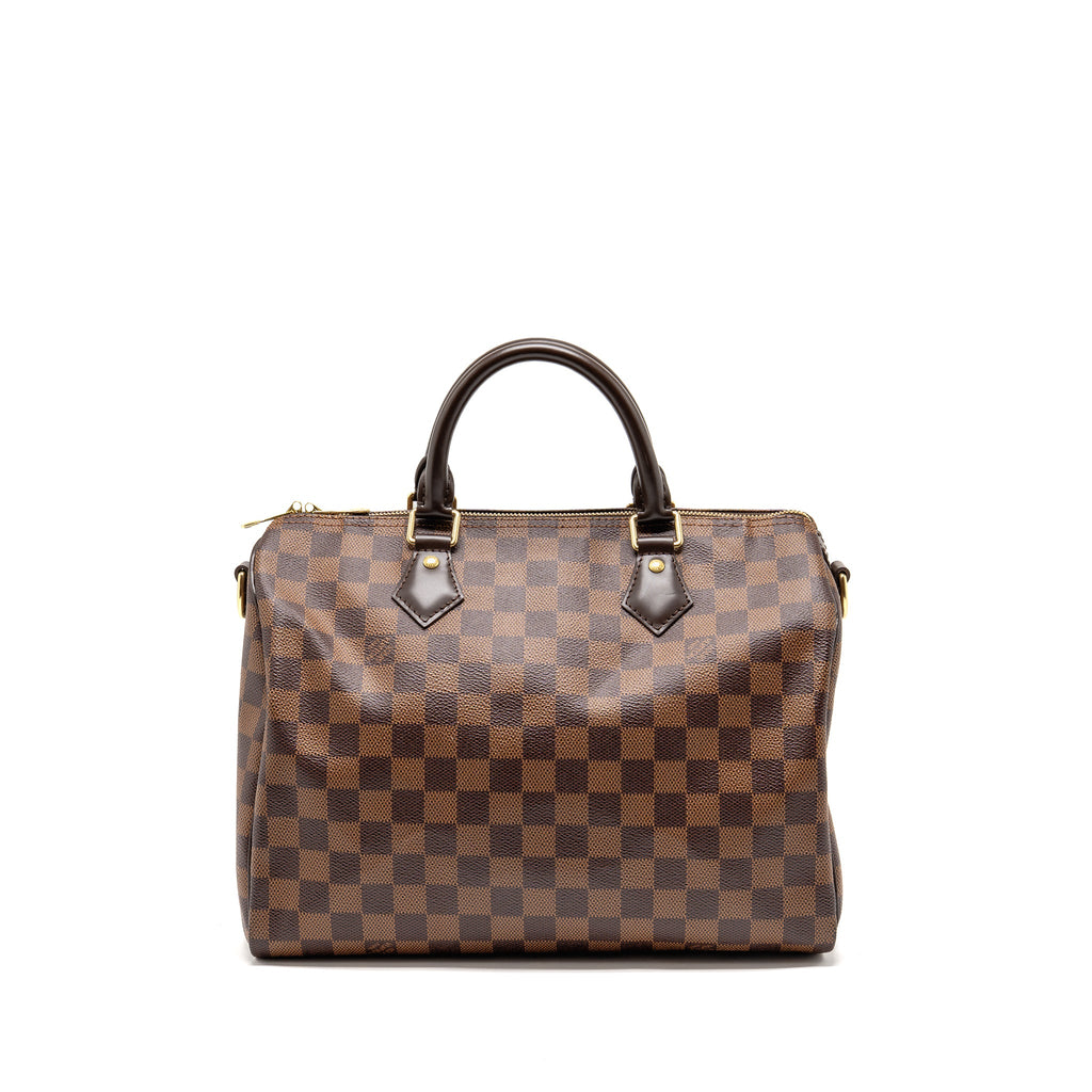 LOUIS VUITTON SPEEDY BANDOULIERE 30 DAMIER EBENE CANVAS GHW