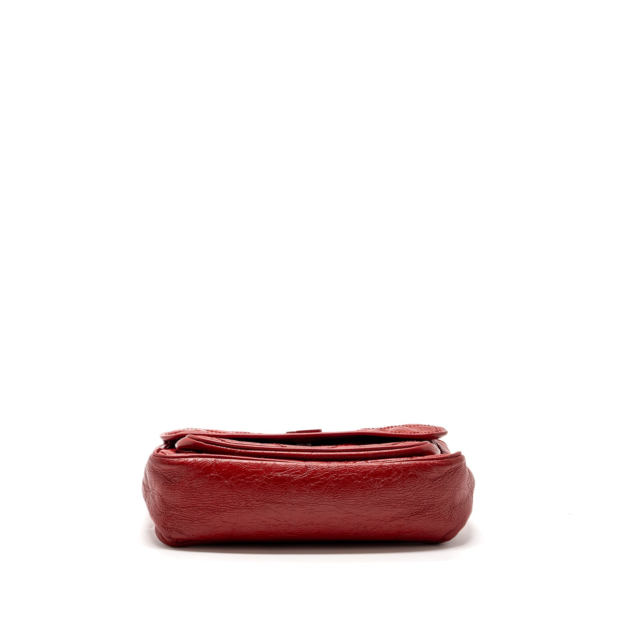 SAINT LAURENT MEDIUM NIKI BAG OF CALFSKIN RED RUTHENIUM HARDWARE