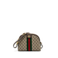 GUCCI OPHIDIA SHOULDER BAG GG SUPREME CANVAS GHW