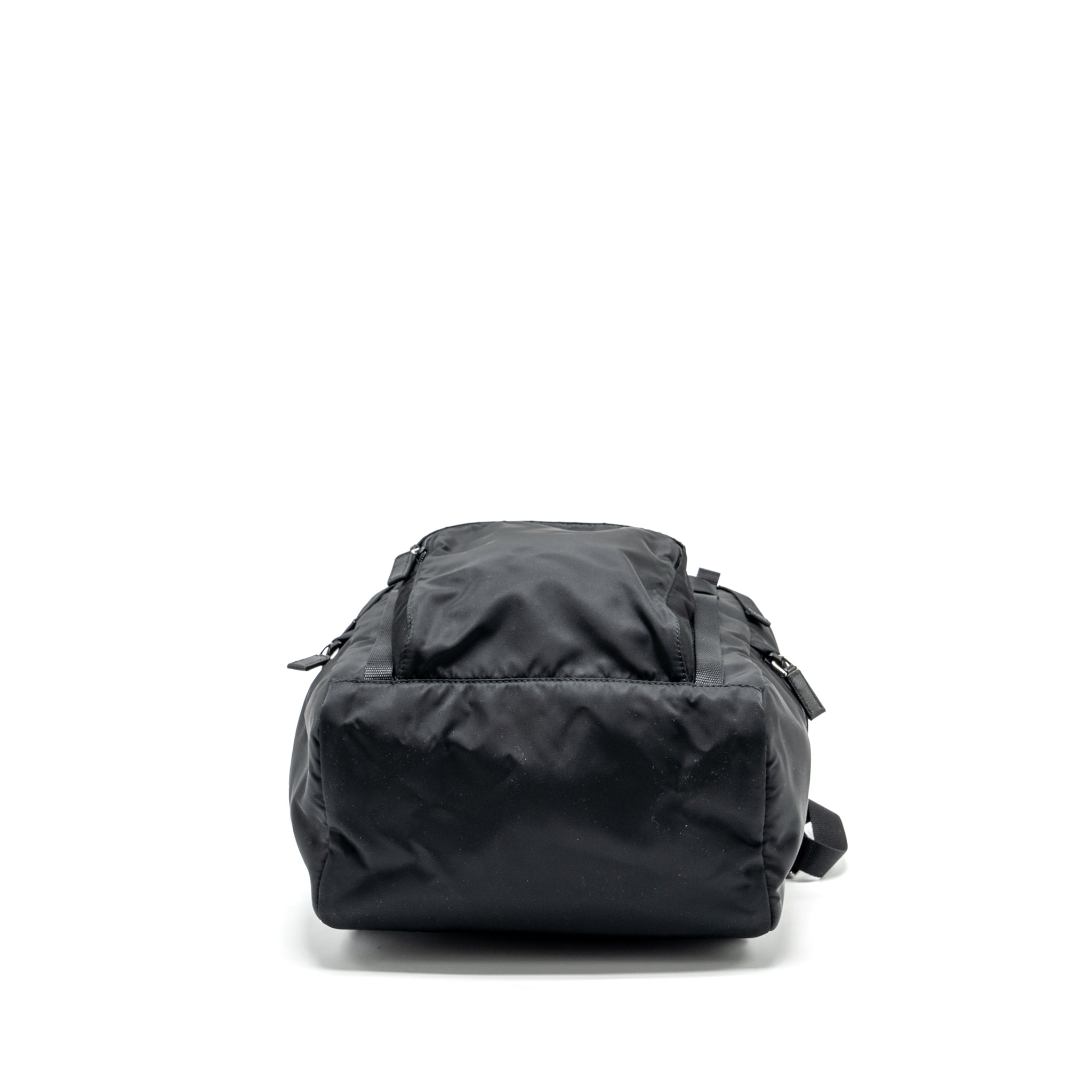 PRADA BACKPACK RE-NYLON/SAFFIANO BLACK SHW