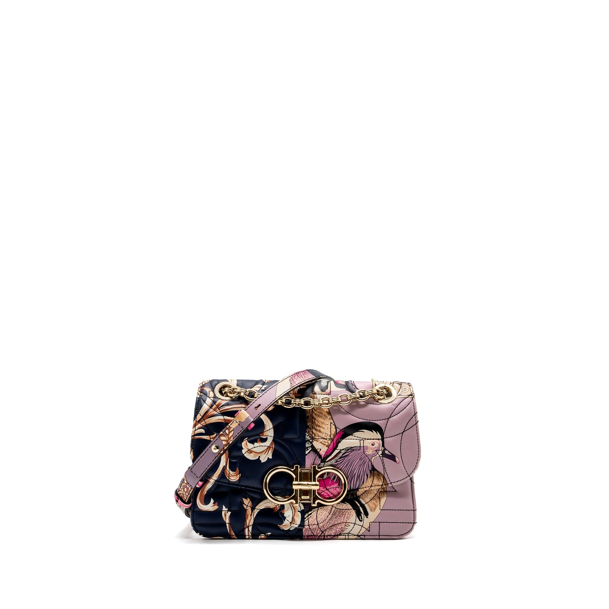 SALVATORE FERRAGAMO FLAP BAG MULTICOLOUR LGHW
