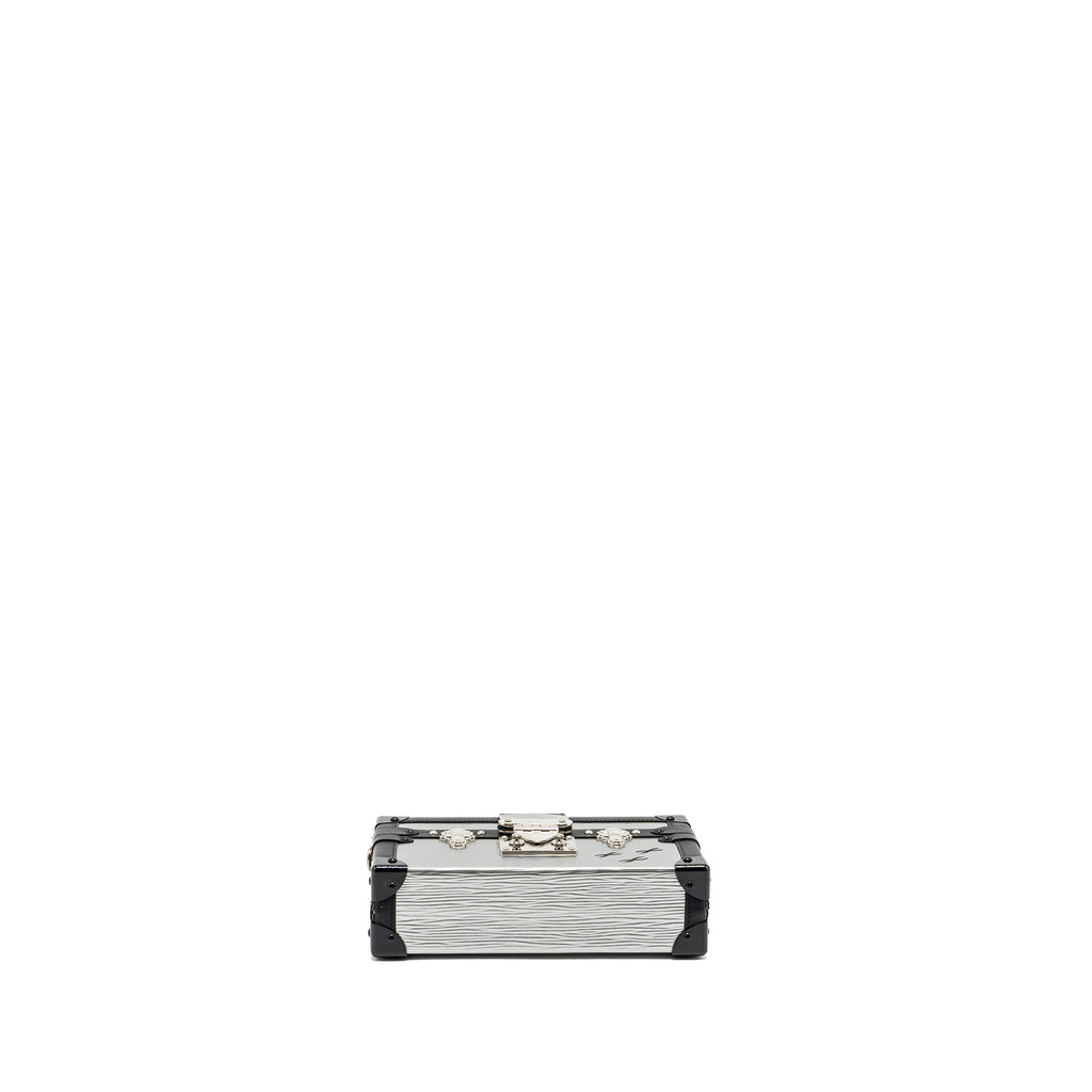 LOUIS VUITTON PETITE MALLE EPI WHITE/BLACK GHW