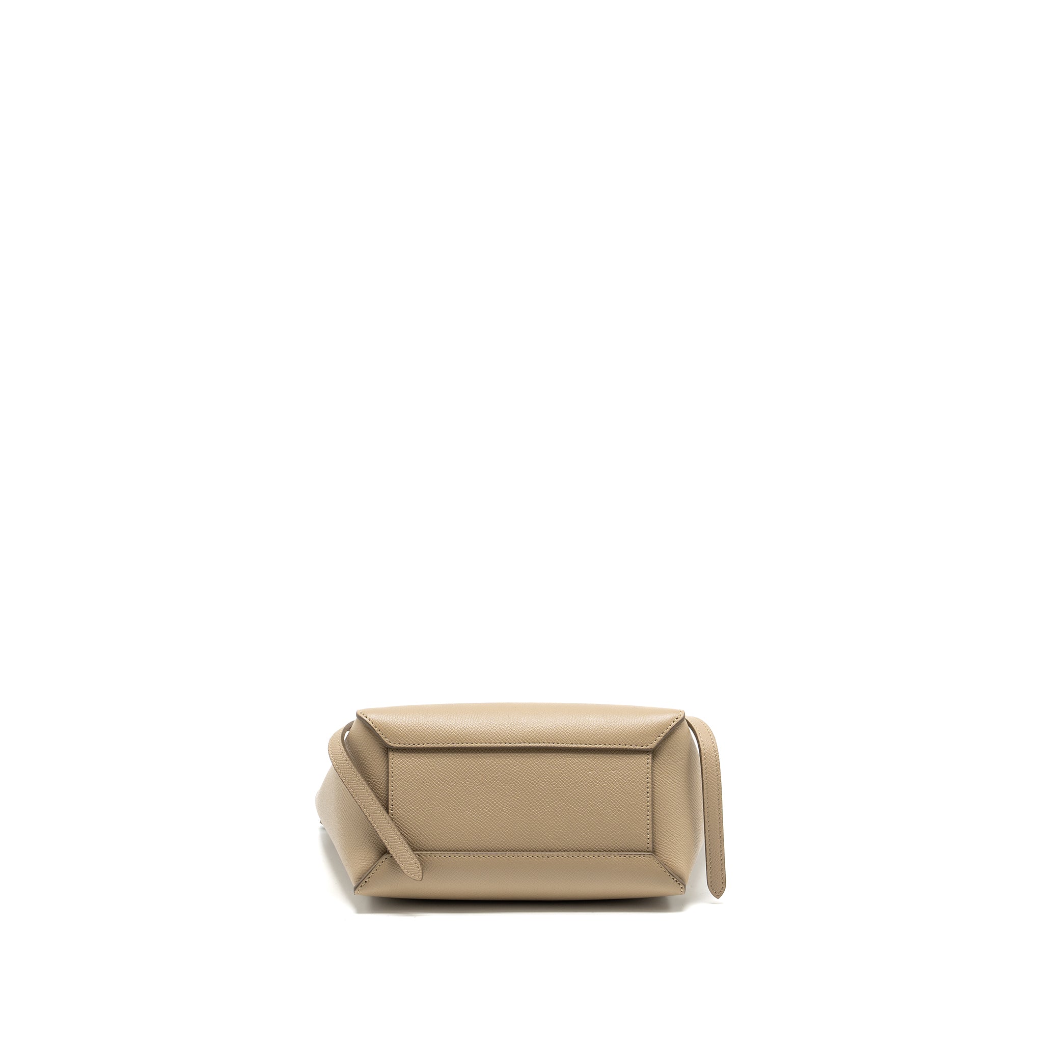 CELINE NANO BELT BAG AGED CALFSKIN LIGHT BEIGE GHW