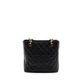 CHANEL GRAND SHOPPING TOTE BAG PM CAVIAR BLACK GHW