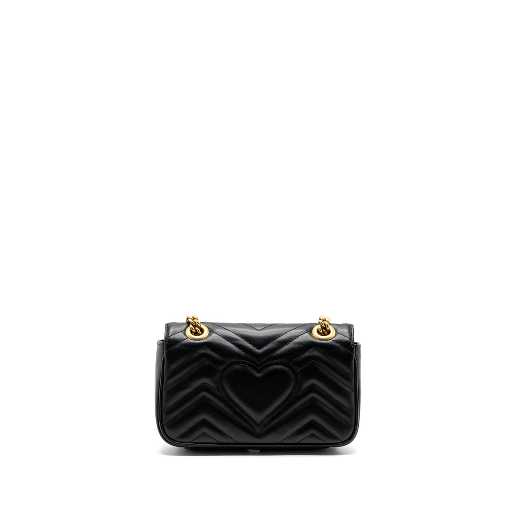 GUCCI MINI MARMONT CALFSKIN BLACK GHW