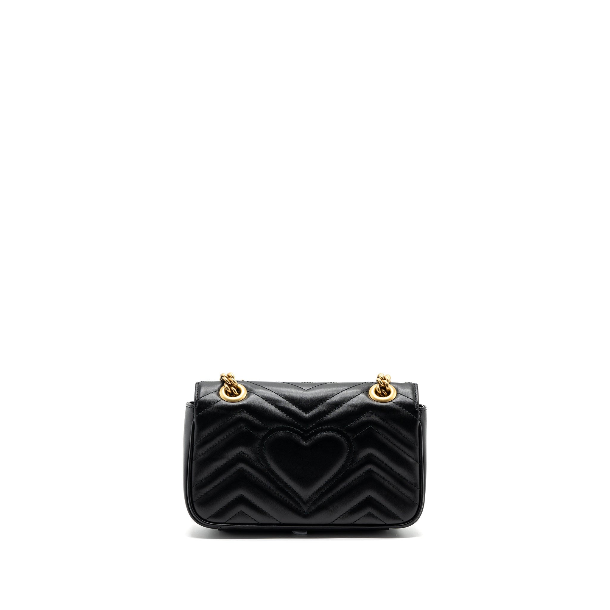 GUCCI MINI MARMONT CALFSKIN BLACK GHW