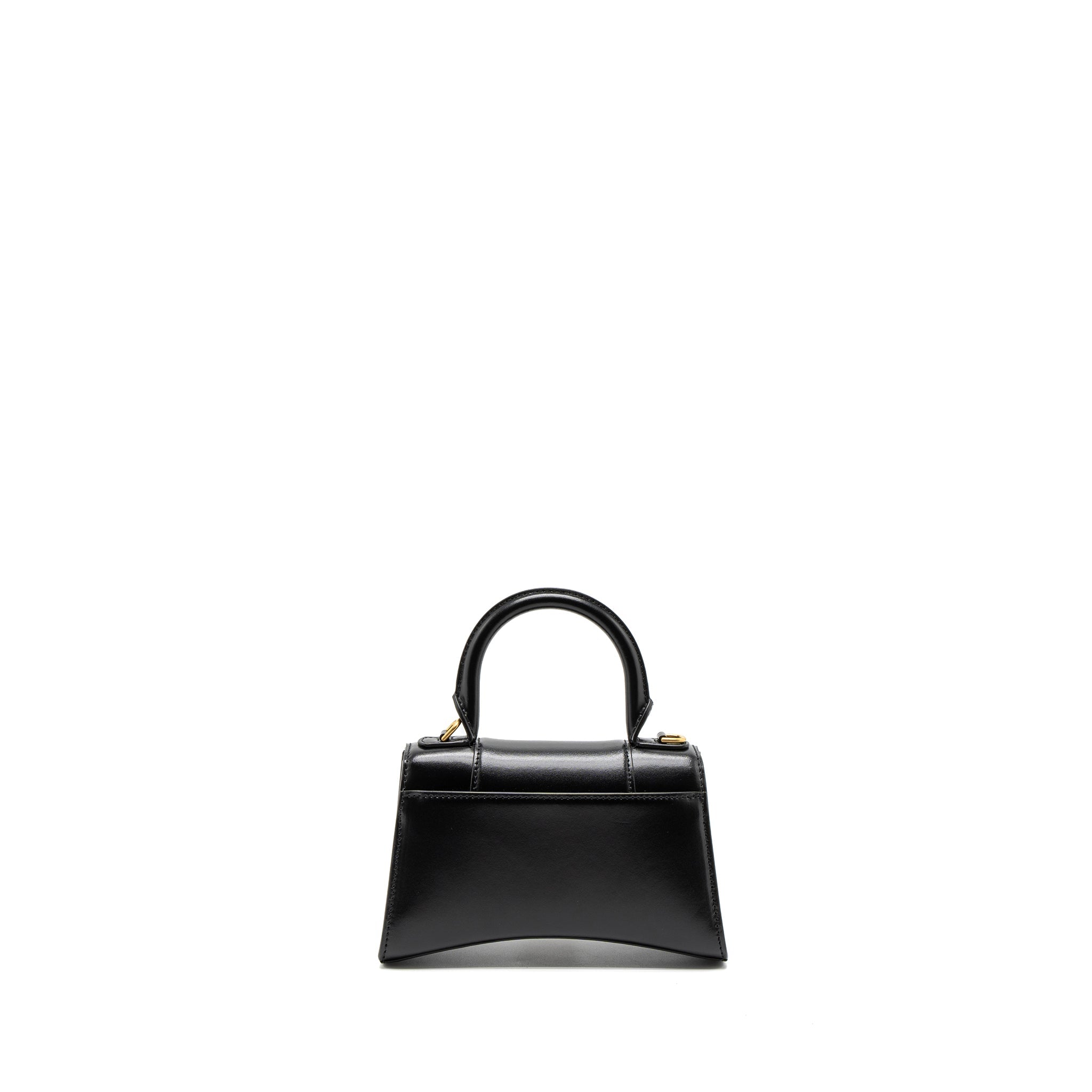 BALENCIAGA HOURGLASS XS CALFSKIN BLACK GHW
