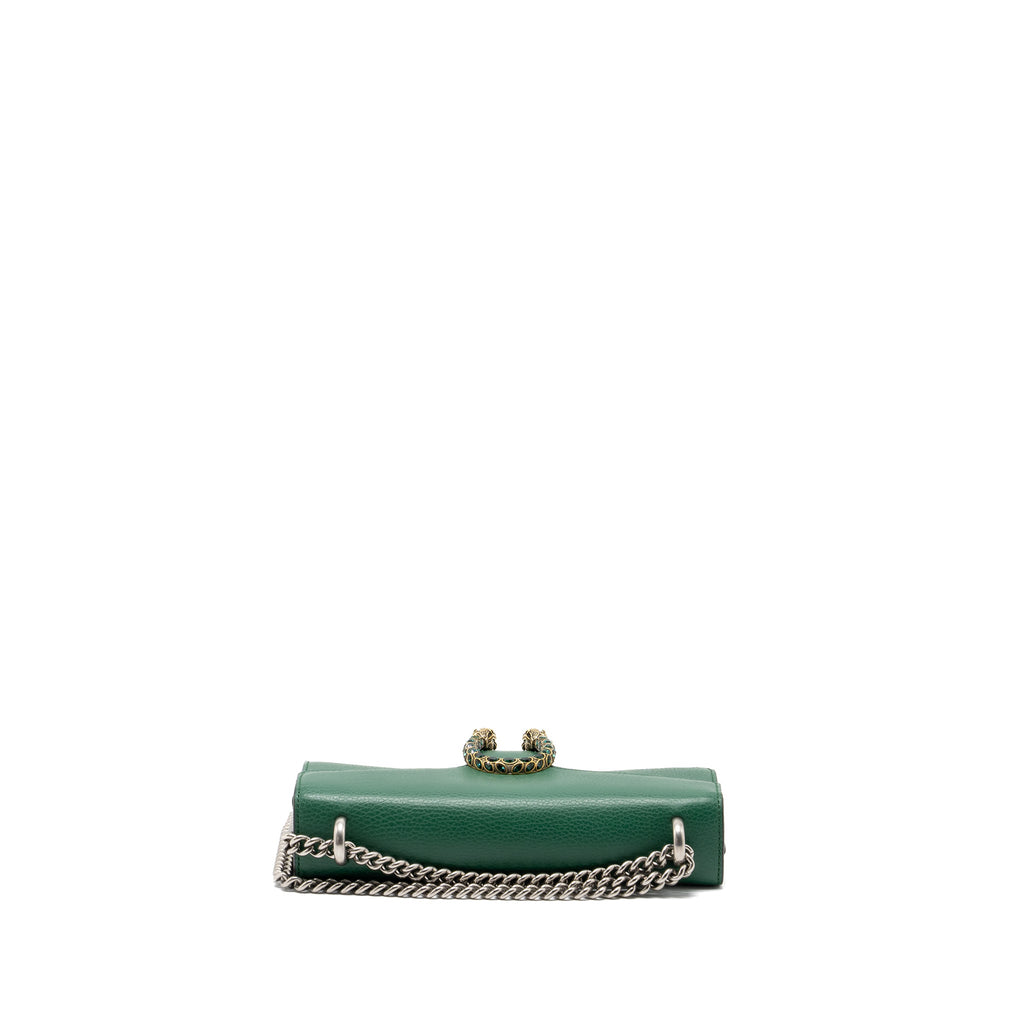 GUCCI DIONYSUS SHOULDER BAG CALFSKIN GREEN GHW