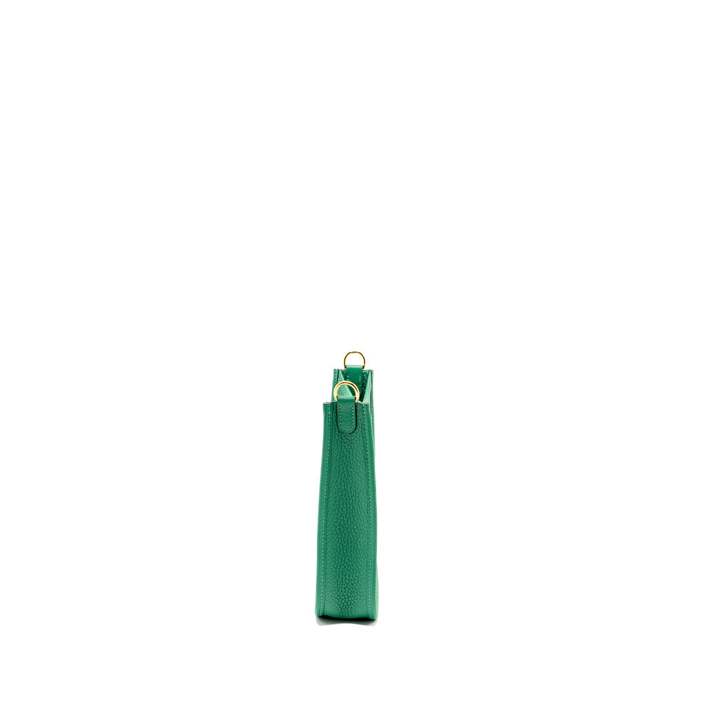 HERMES MINI EVELYN CLEMENCE VERT VERTIGO GHW
