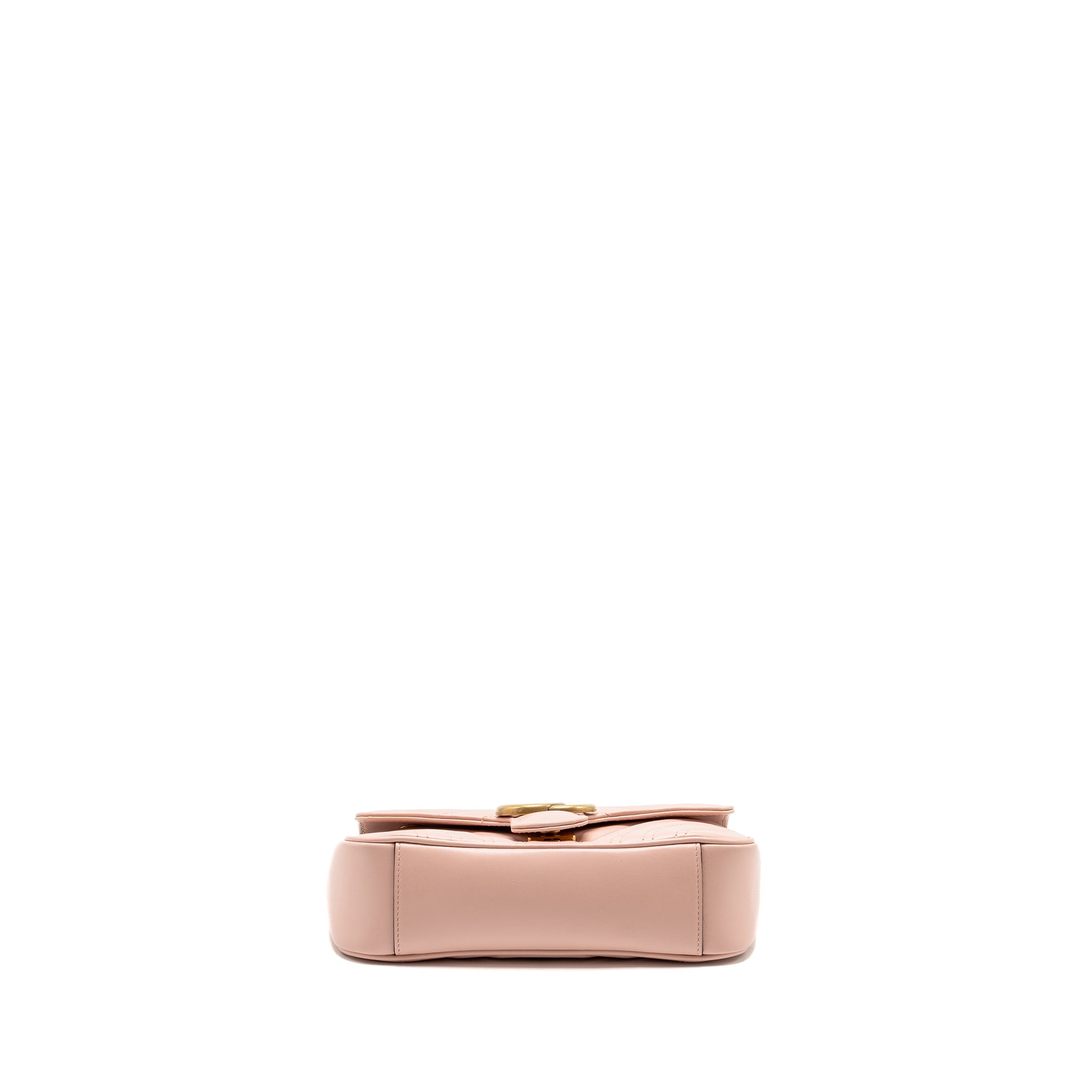 GUCCI SMALL GG MARMONT SHOULDER BAG CALFSKIN PINK GHW