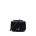 CHANEL FLAP BAG WITH HANDLE CAVIAR BLACK/MULTICOLOUR LGHW