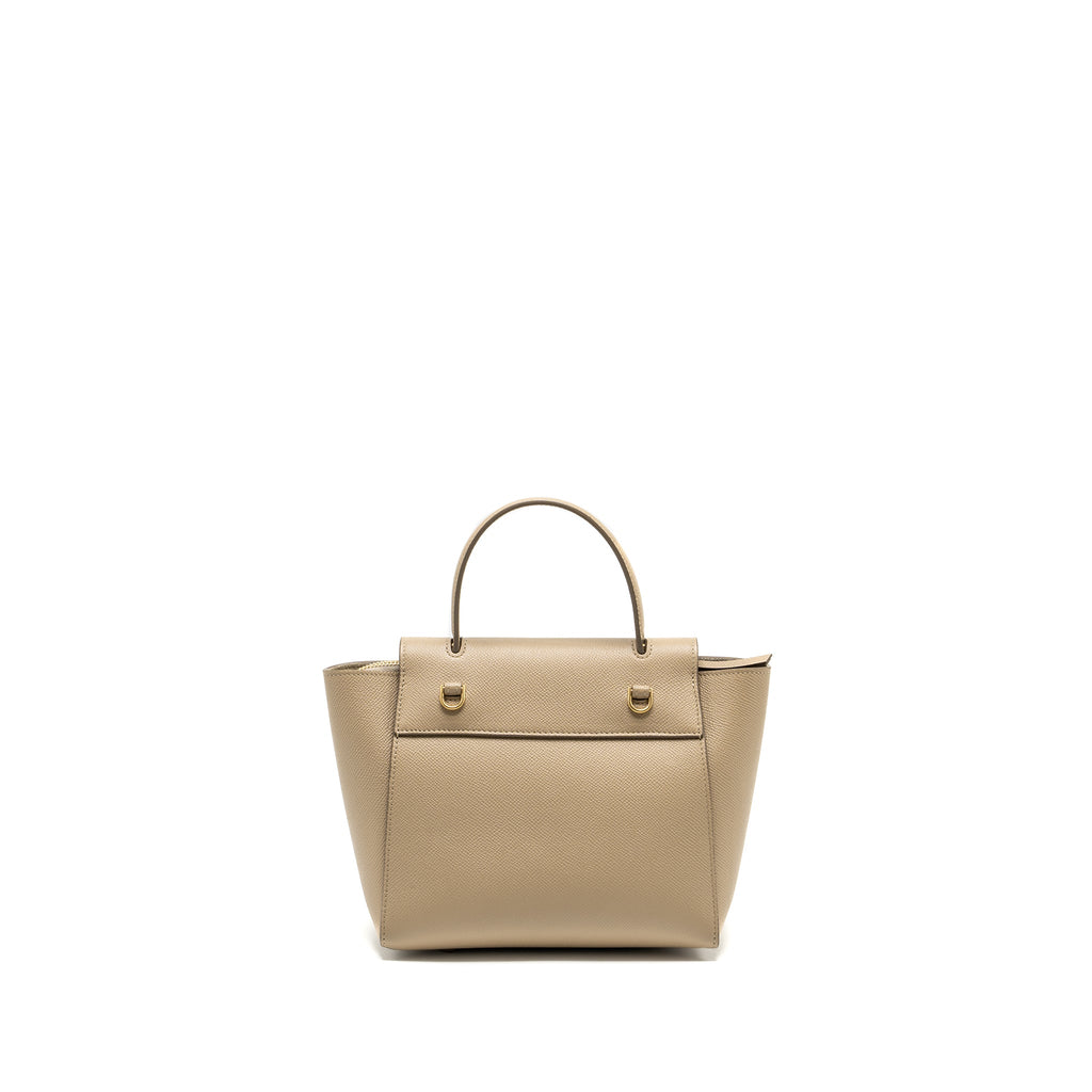 CELINE NANO BELT BAG AGED CALFSKIN LIGHT BEIGE GHW