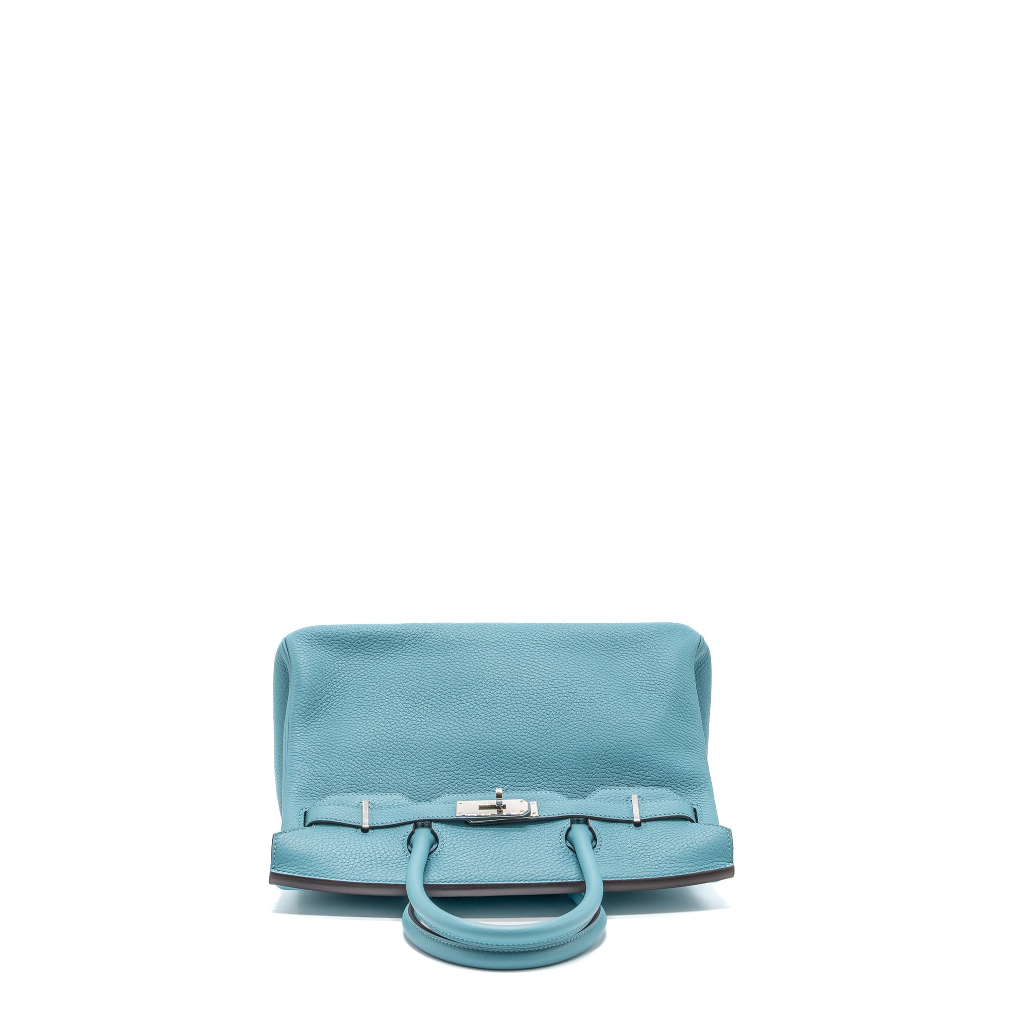 HERMES BIRKIN 30 CLEMENCE 3Z BLUE SAINT CYR SHW
