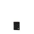 CHANEL COMPACT CARD HOLDER CAVIAR BLACK LGHW