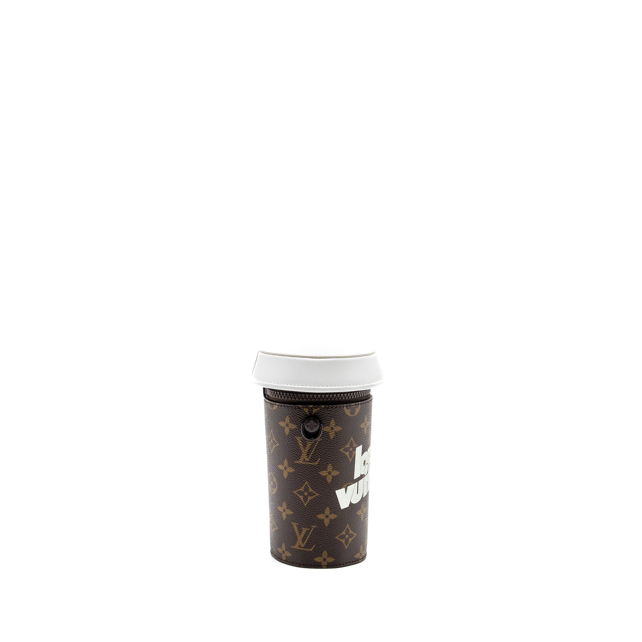 LOUIS VUITTON COFFEE CUP BAG LIMITED EDITION MONOGRAM CANVAS BROWN HARDWARE (NEW VERSION)