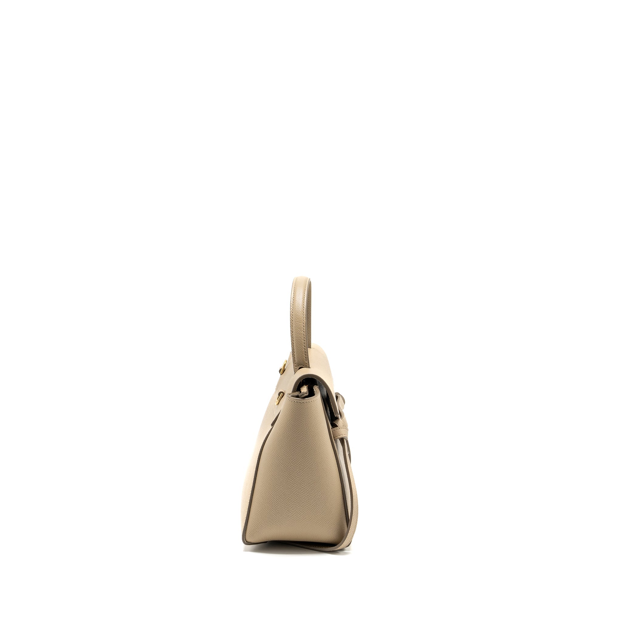 CELINE NANO BELT BAG AGED CALFSKIN LIGHT BEIGE GHW