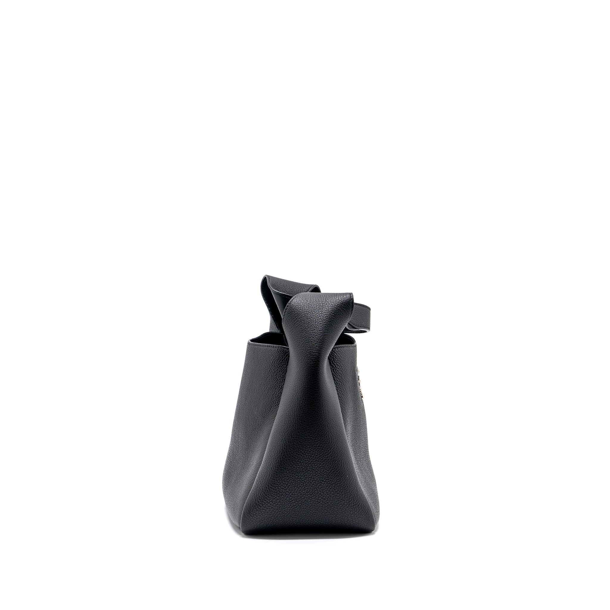 PRADA MEDIUM LEATHER TOTE BLACK SHW