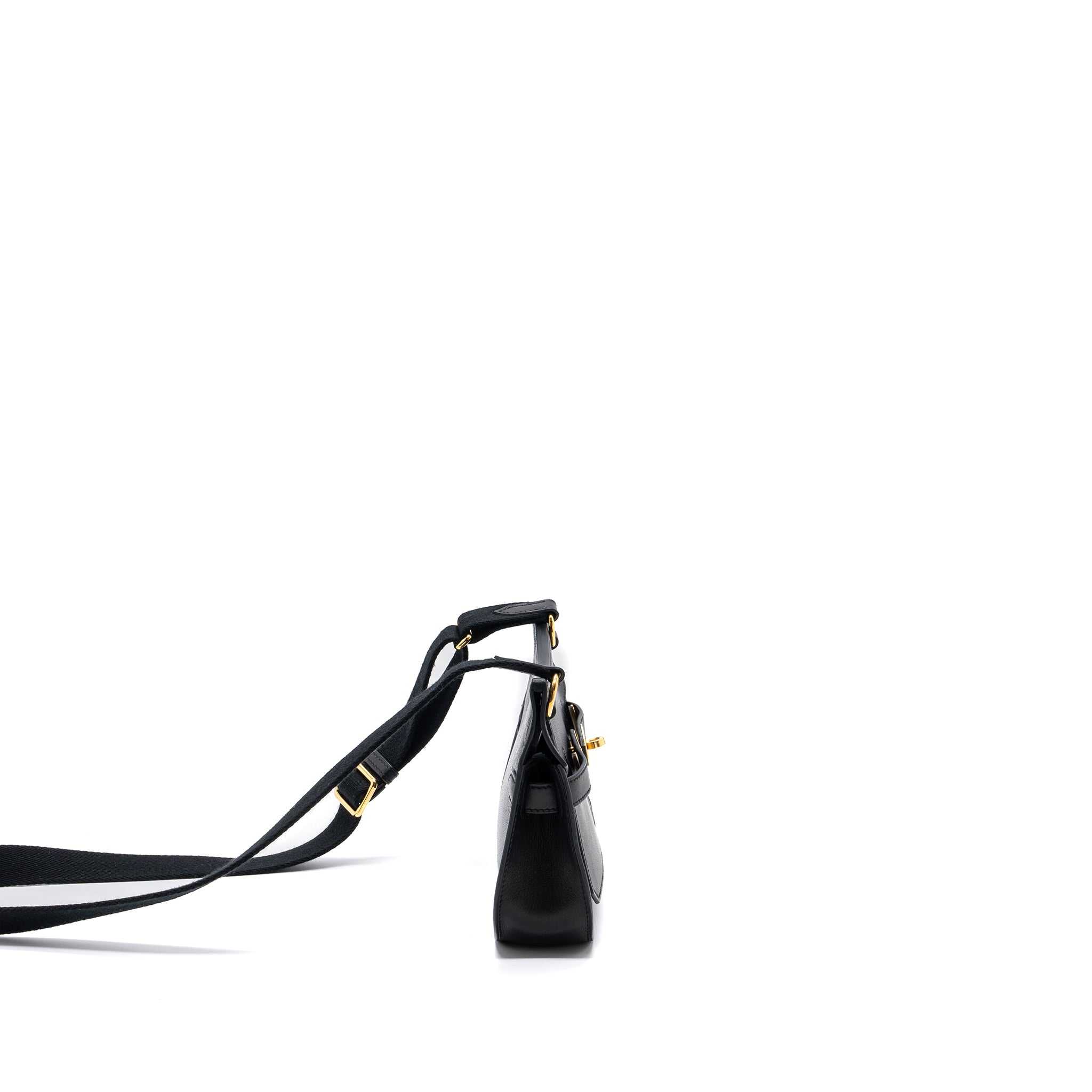 HERMES MINI JYPSIERE EVERGRAIN BLACK GHW