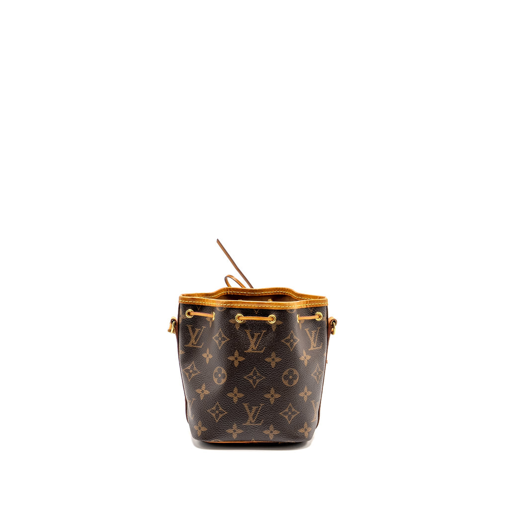 LOUIS VUITTON NANO NOE MONOGRAM CANVAS GHW