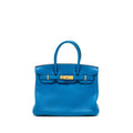 HERMES BIRKIN 30 TOGO BLUE ZANZIBAR GHW