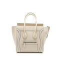 CELINE MICRO LUGGAGE BAG CALFSKIN WHITE SHW