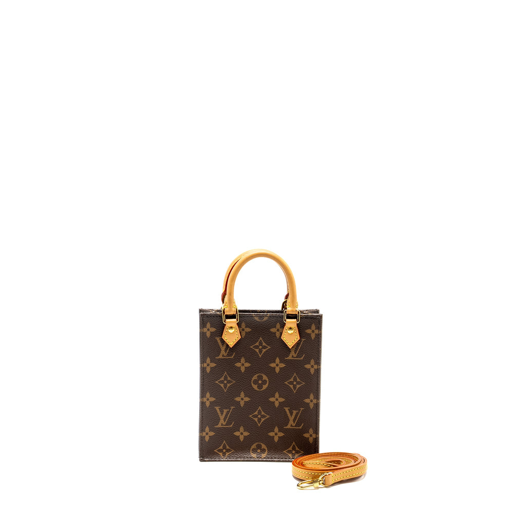 LOUIS VUITTON PETIT SAC PLAT MONOGRAM CANVAS GHW