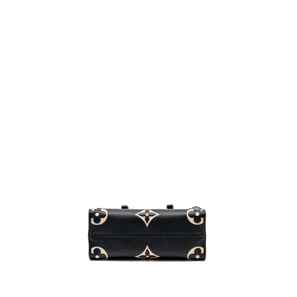 LOUIS VUITTON ONTHEGO PM BICOLOUR MONOGRAM EMPREINTE BLACK GHW