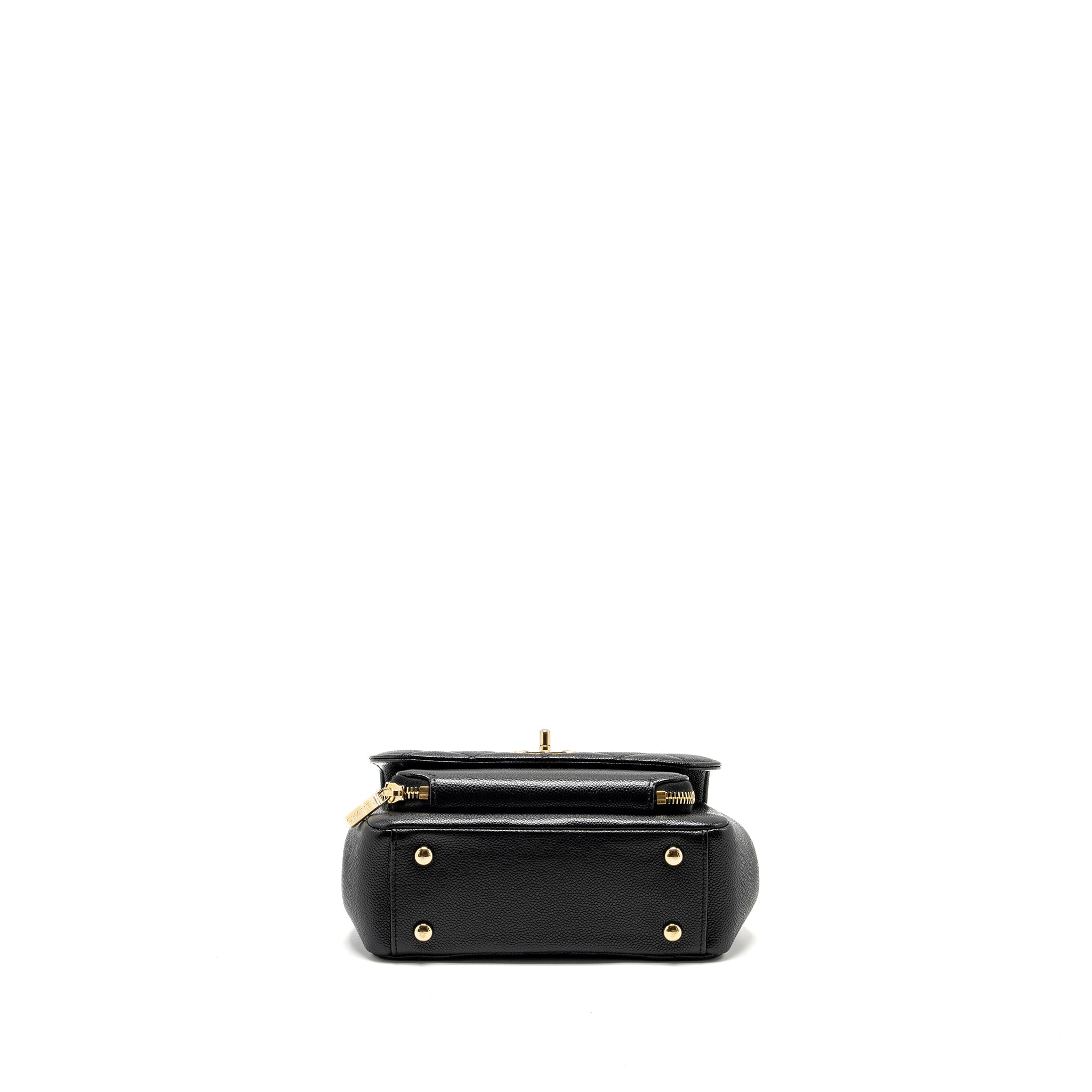 CHANEL SMALL BUSINESS AFFINITY CAVIAR BLACK LGHW