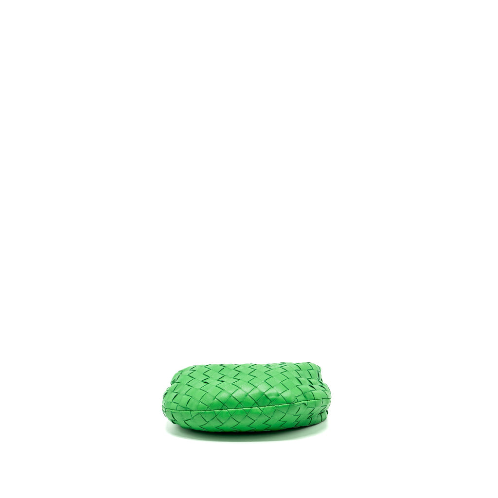 BOTTEGA VENETA MINI JODIE LAMBSKIN GREEN SHW
