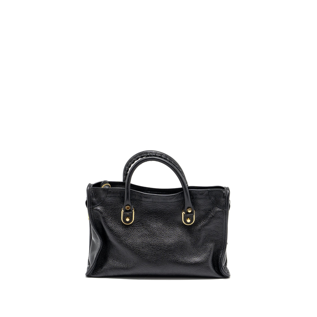 BALENCIAGA CLASSIC CITY BAG LEATHER BLACK GHW
