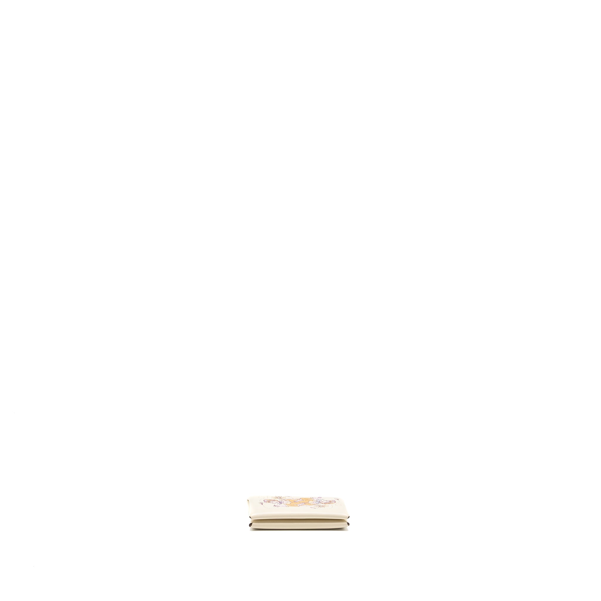 HERMES CALVI CARDHOLDER AVIATRICE PRINTED LIMITED EDITION SWIFT NATA SHW