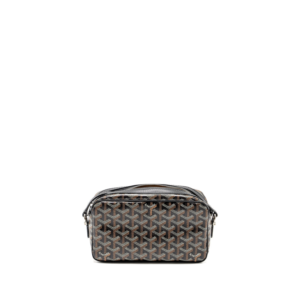 GOYARD CAP VERT PM CROSSBODY BAG GOYARDINE CANVAS/LEATHER BLACK SHW