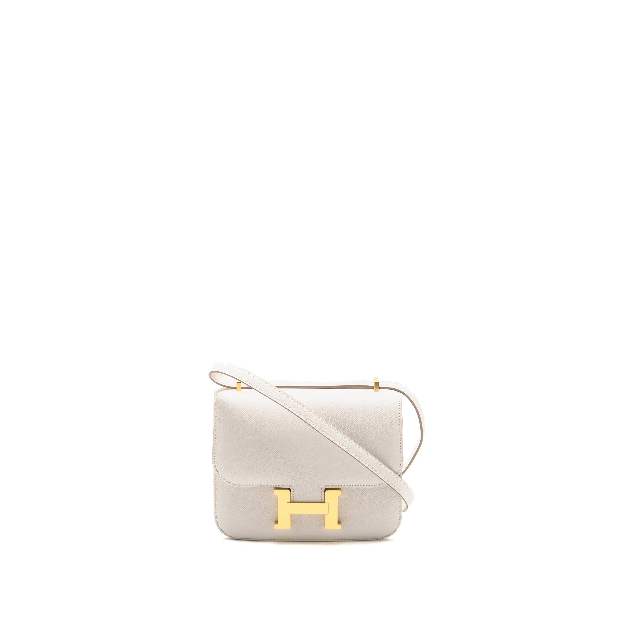 HERMES MINI CONSTANCE EPSOM GRIS PALE GHW