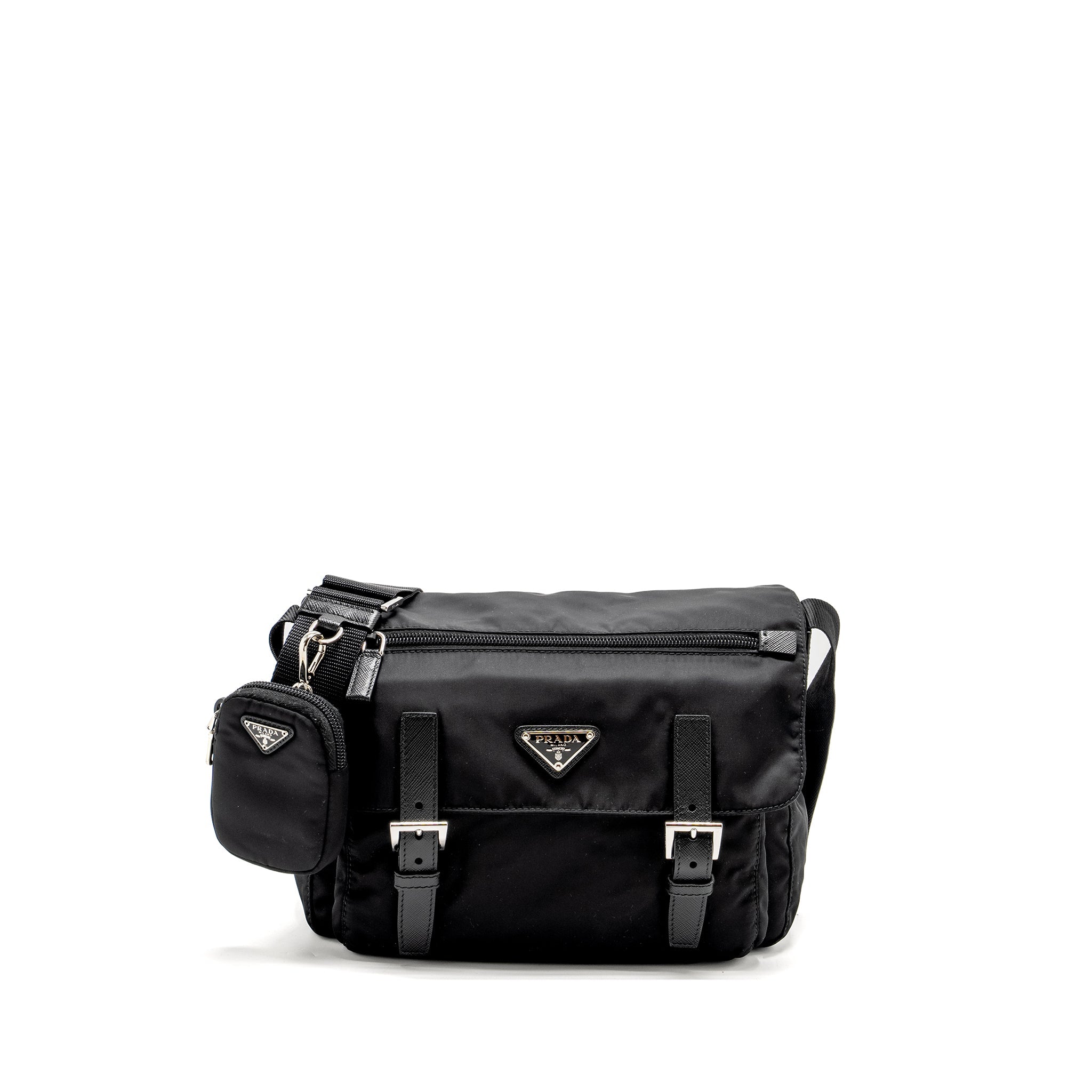 PRADA MESSENGER BAG RE-NYLON BLACK SHW