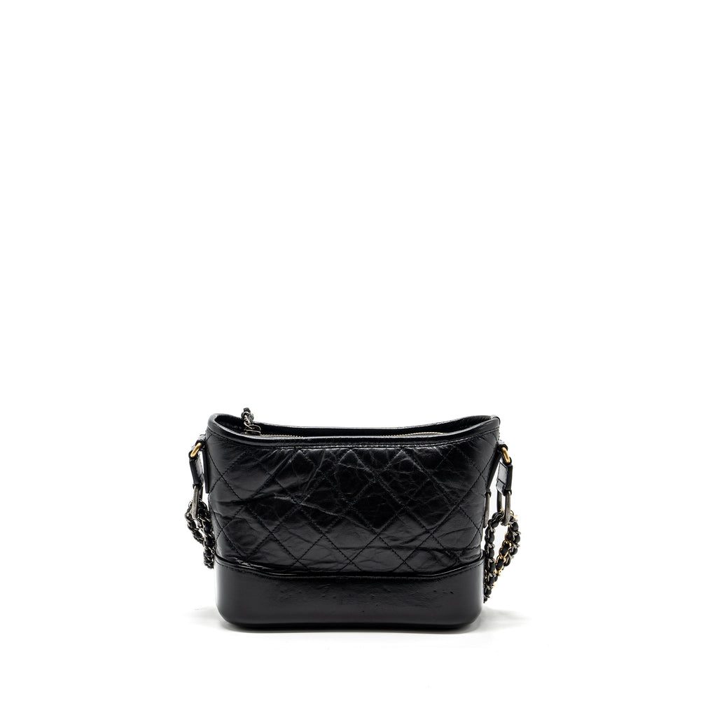 CHANEL SMALL GABRIELLE HOBO BAG CALFSKIN BLACK MULTICOLOUR HARDWARE