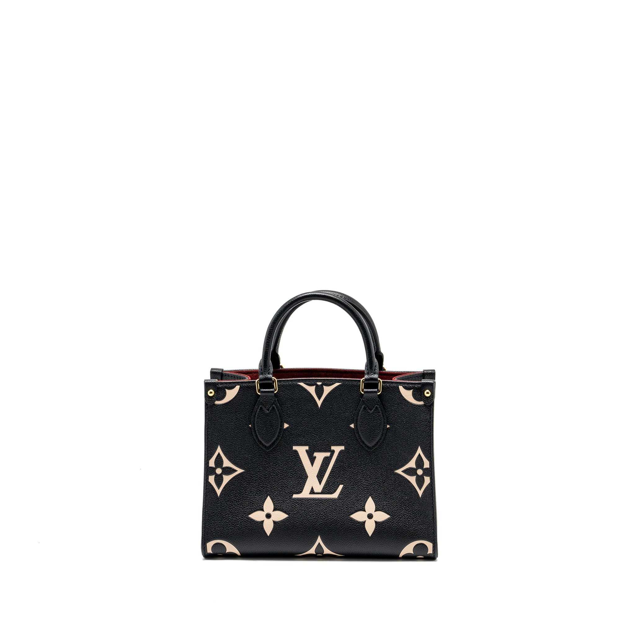 LOUIS VUITTON ONTHEGO PM BICOLOUR MONOGRAM EMPREINTE BLACK GHW