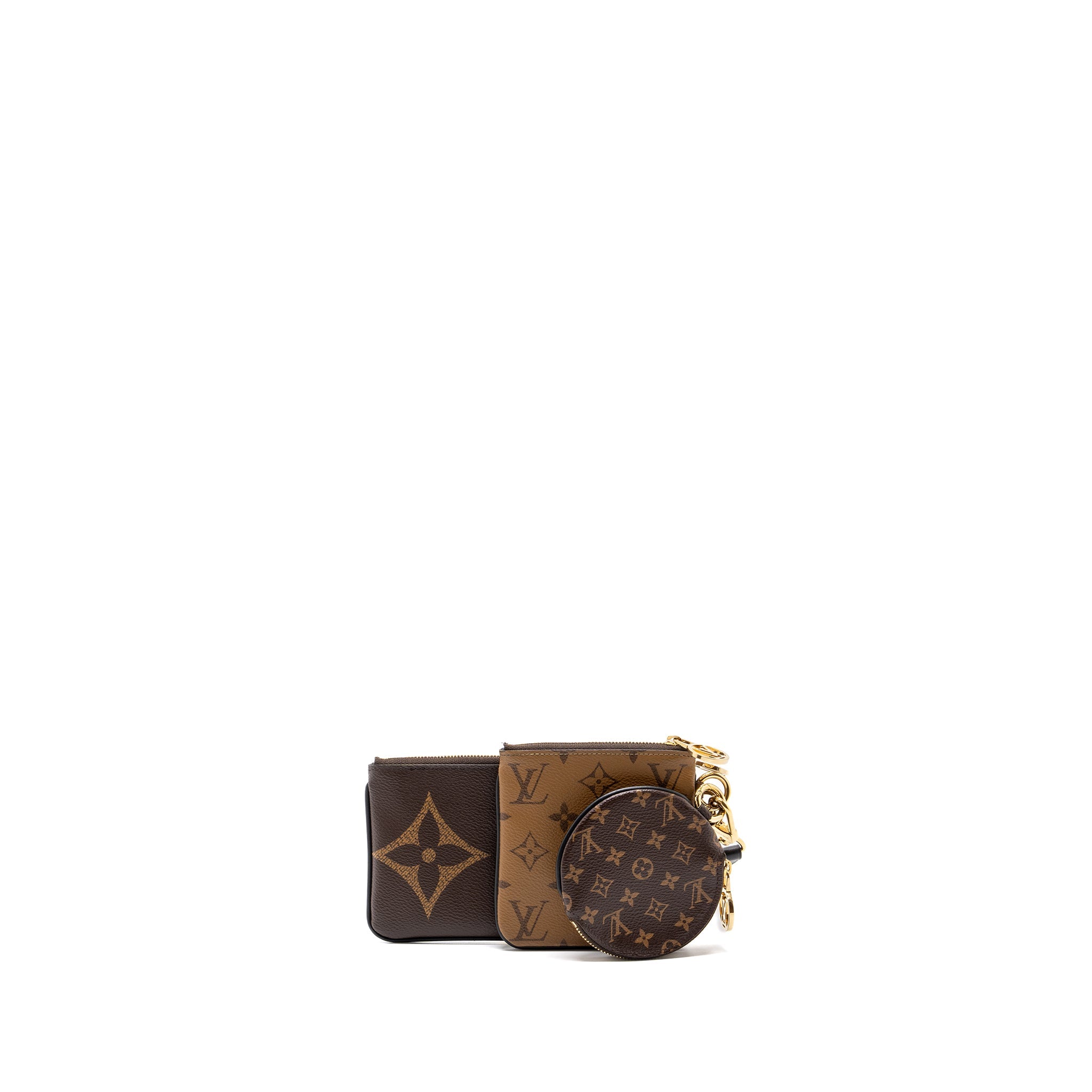 LOUIS VUITTON TRIO POUCH MONOGRAM CANVAS GHW