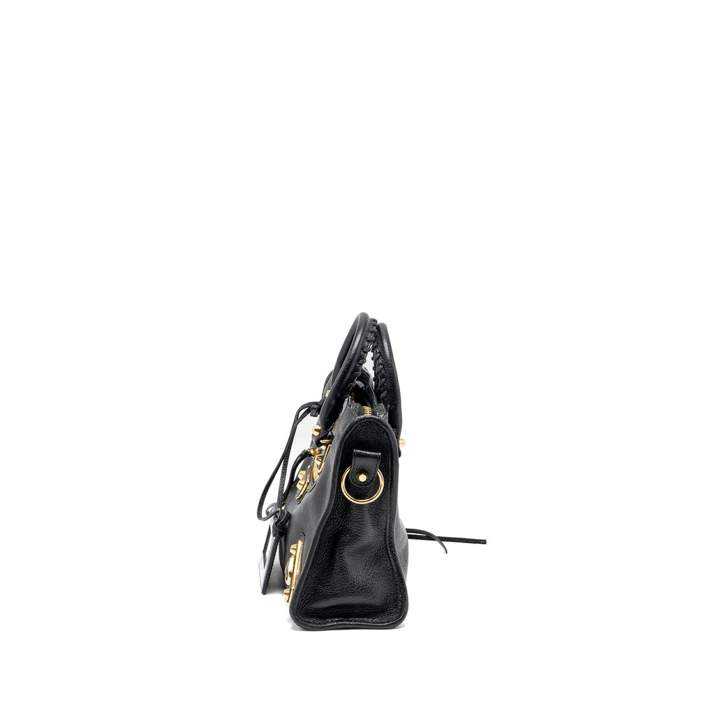 BALENCIAGA CLASSIC CITY BAG LEATHER BLACK GHW