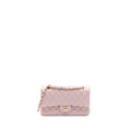 CHANEL 21S MEDIUM CLASSIC DOUBLE FLAP BAG CAVIAR LIGHT PINK LGWH