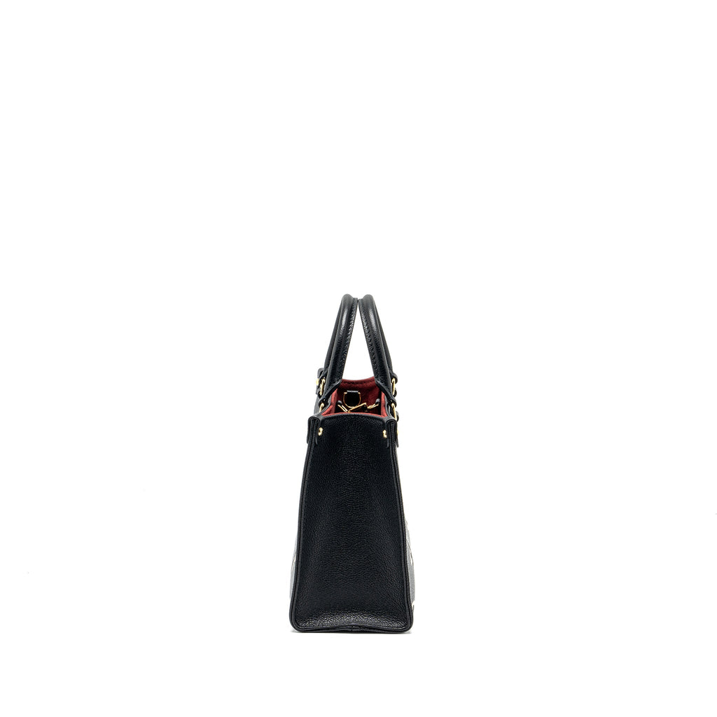LOUIS VUITTON ONTHEGO PM BICOLOUR MONOGRAM EMPREINTE BLACK GHW