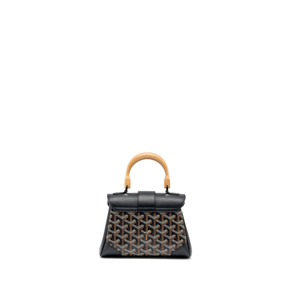 GOYARD SAIGON MINI GOYARDLINE CANVAS BLACK/MULTICOLOUR SHW