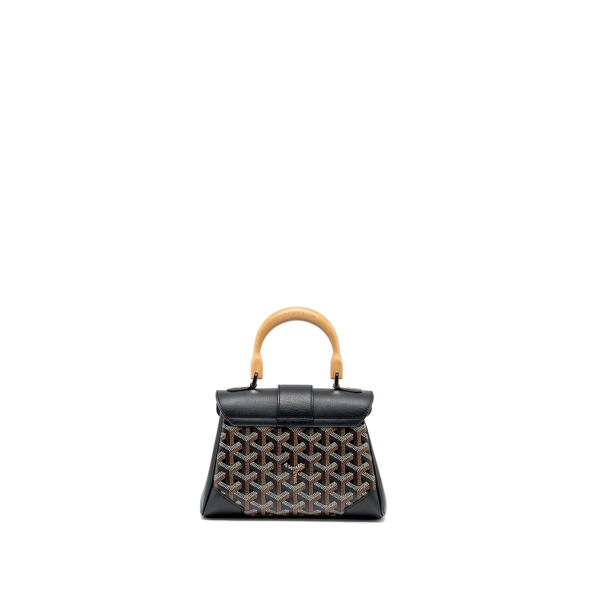 GOYARD SAIGON MINI GOYARDLINE CANVAS BLACK/MULTICOLOUR SHW