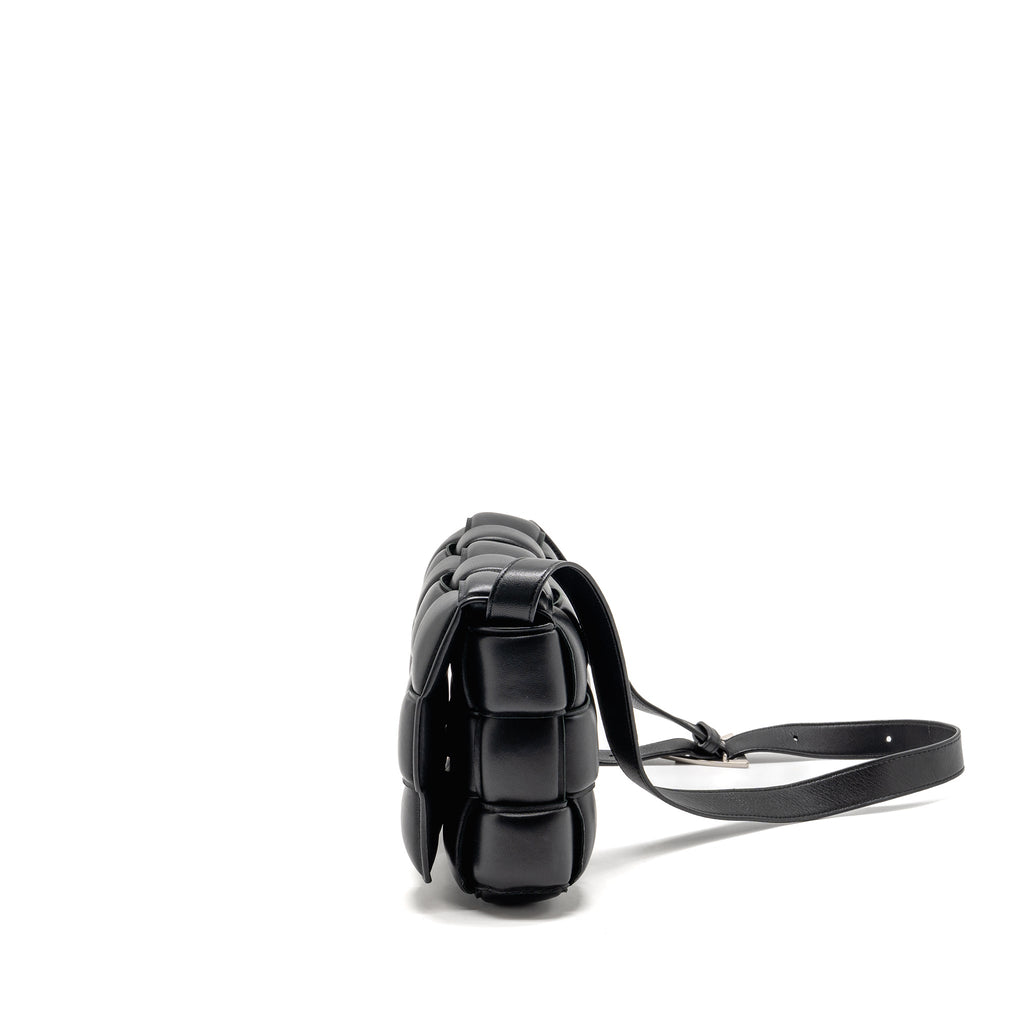 BOTTEGA VENETA PADDED CASSETTE LAMBSKIN BLACK SHW