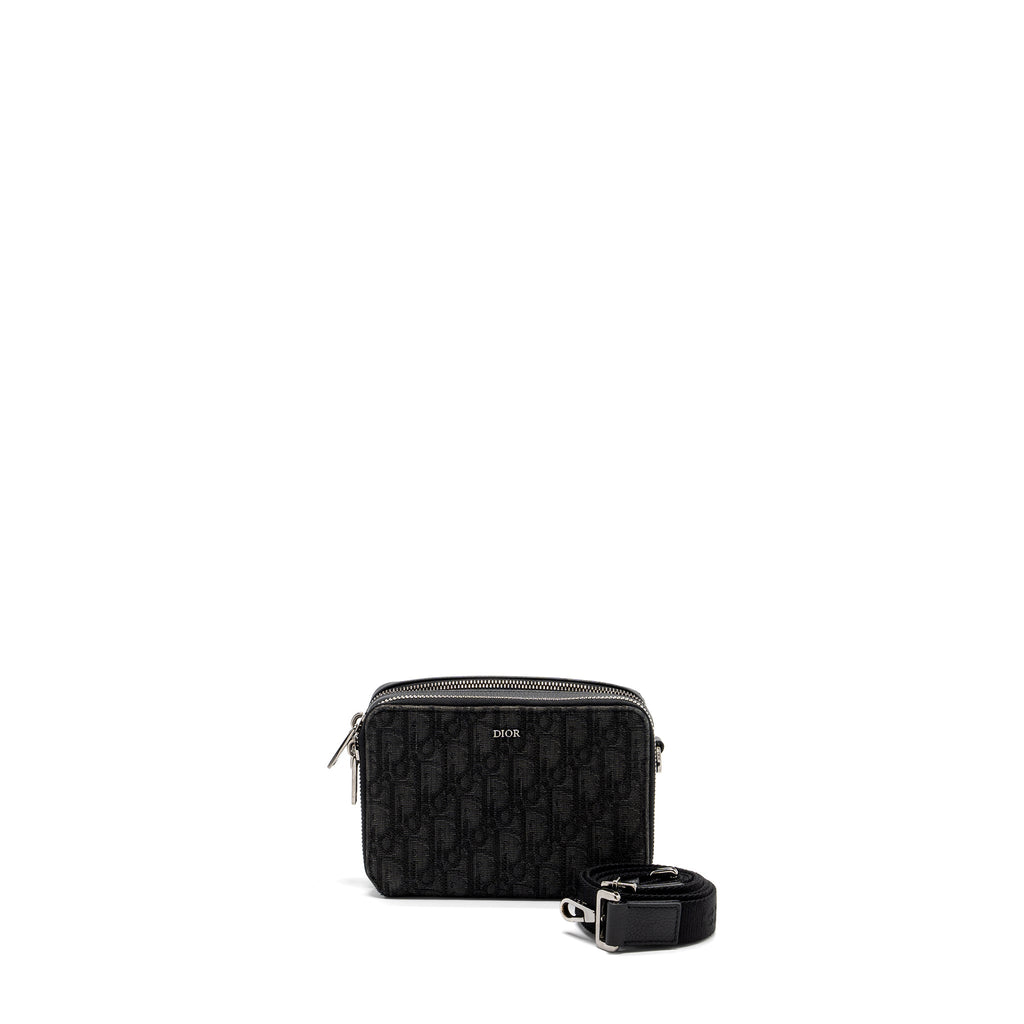 DIOR POUCH WITH STRAP BLACK DIOR OBLIQUE JACQUARD SHW