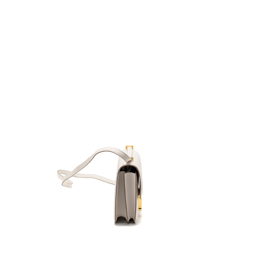 HERMES MINI CONSTANCE EPSOM GRIS PALE GHW